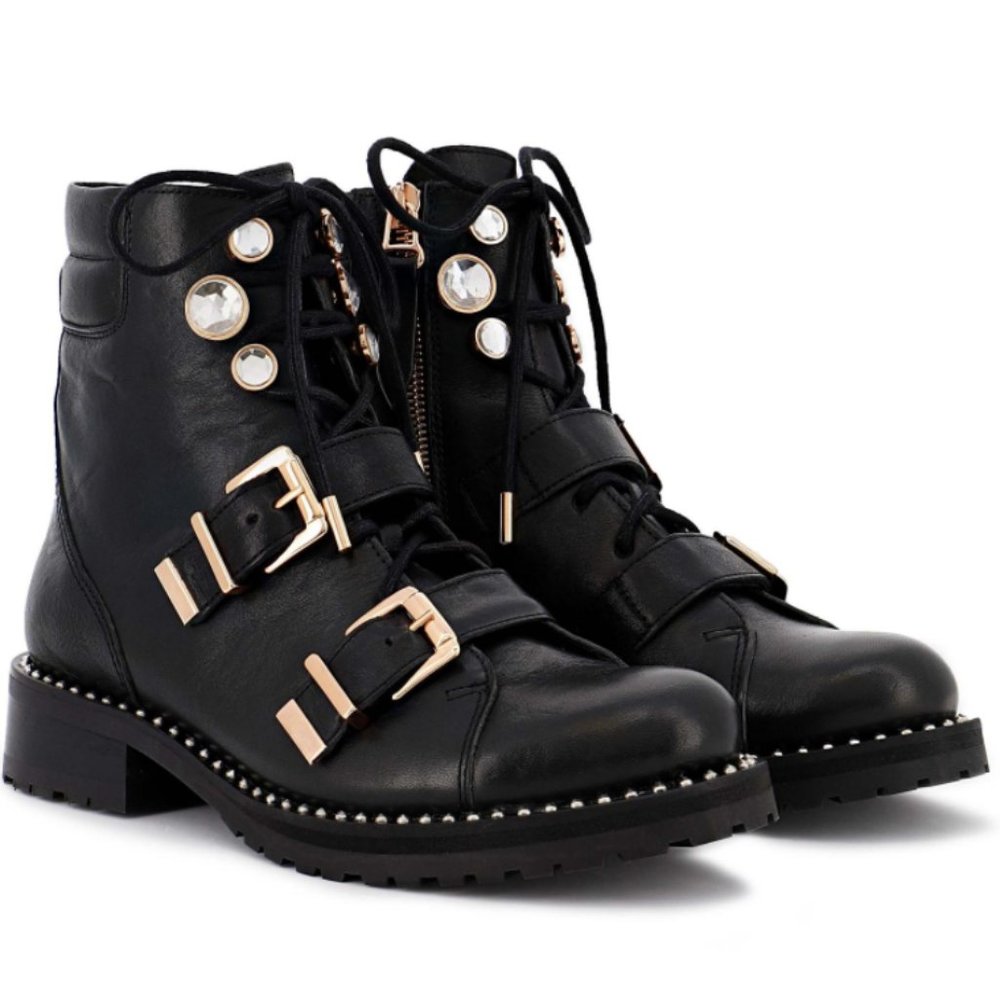 Sophia Webster - Ziggy Hiker Boot - Black -  Size 42 (Run small)